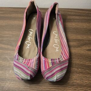 Toms Multicolor Striped Women's Flats